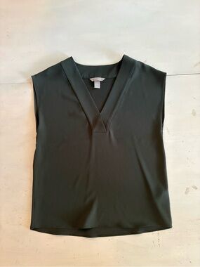 H&M Dark Green V-Neck Sleeveless Camisole